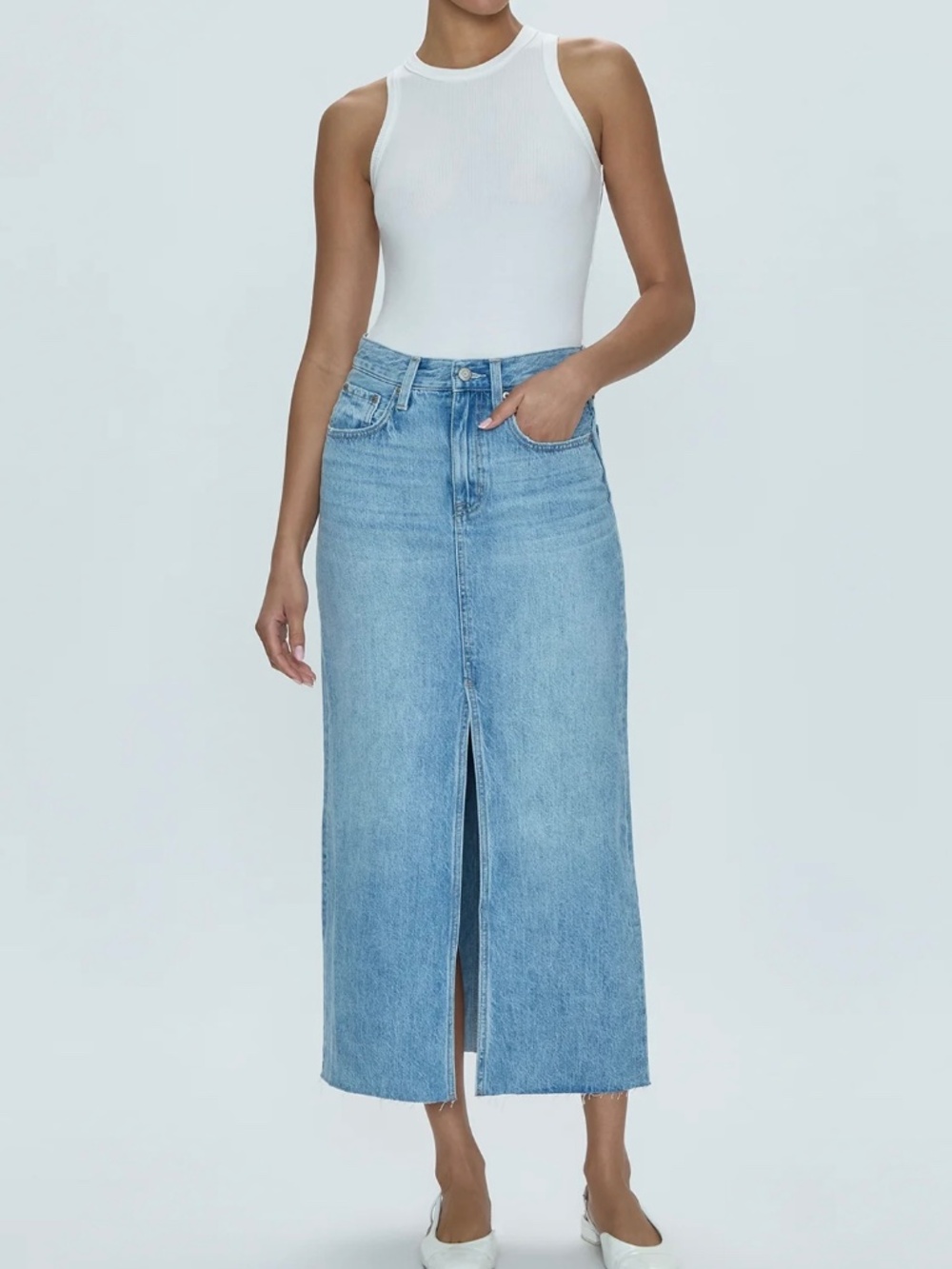 NWT - Pistola - Alice High Rise Midi Skirt - Brooklyn - BROOKLYN color - Size 33